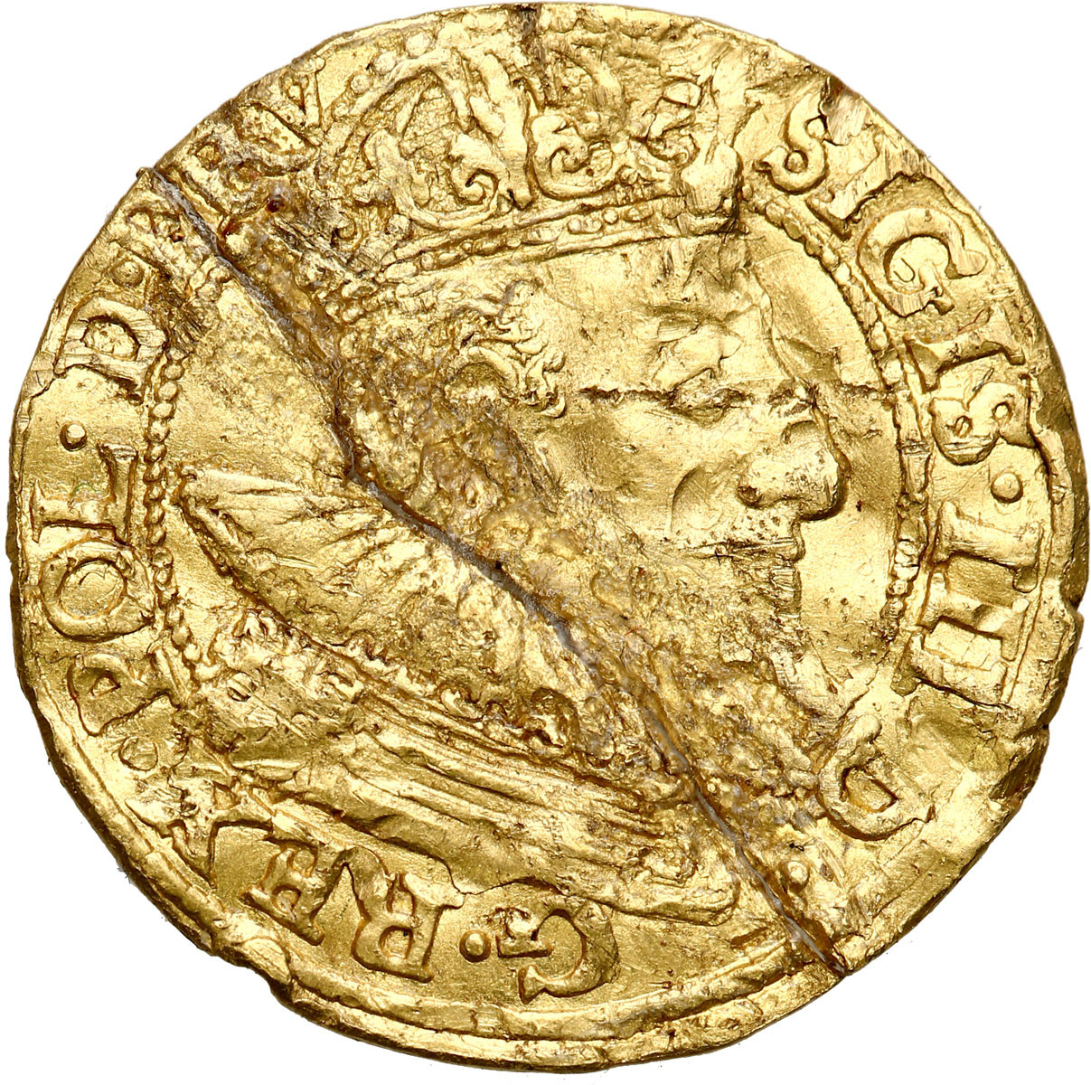 Zygmunt III Waza. Dukat 1594, Gdańsk - RZADKOŚĆ R5